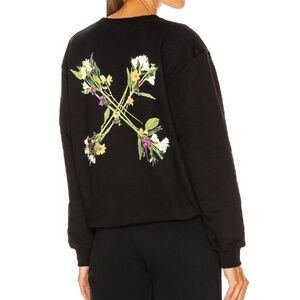 Off White Flock Arrow Black Crew Neck Sweater Sweatshirt S